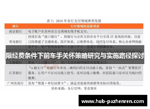 限经费条件下前车手关怀策略研究与实施路径探讨 限经费条件下前车手关怀策略研究与实施路径探讨